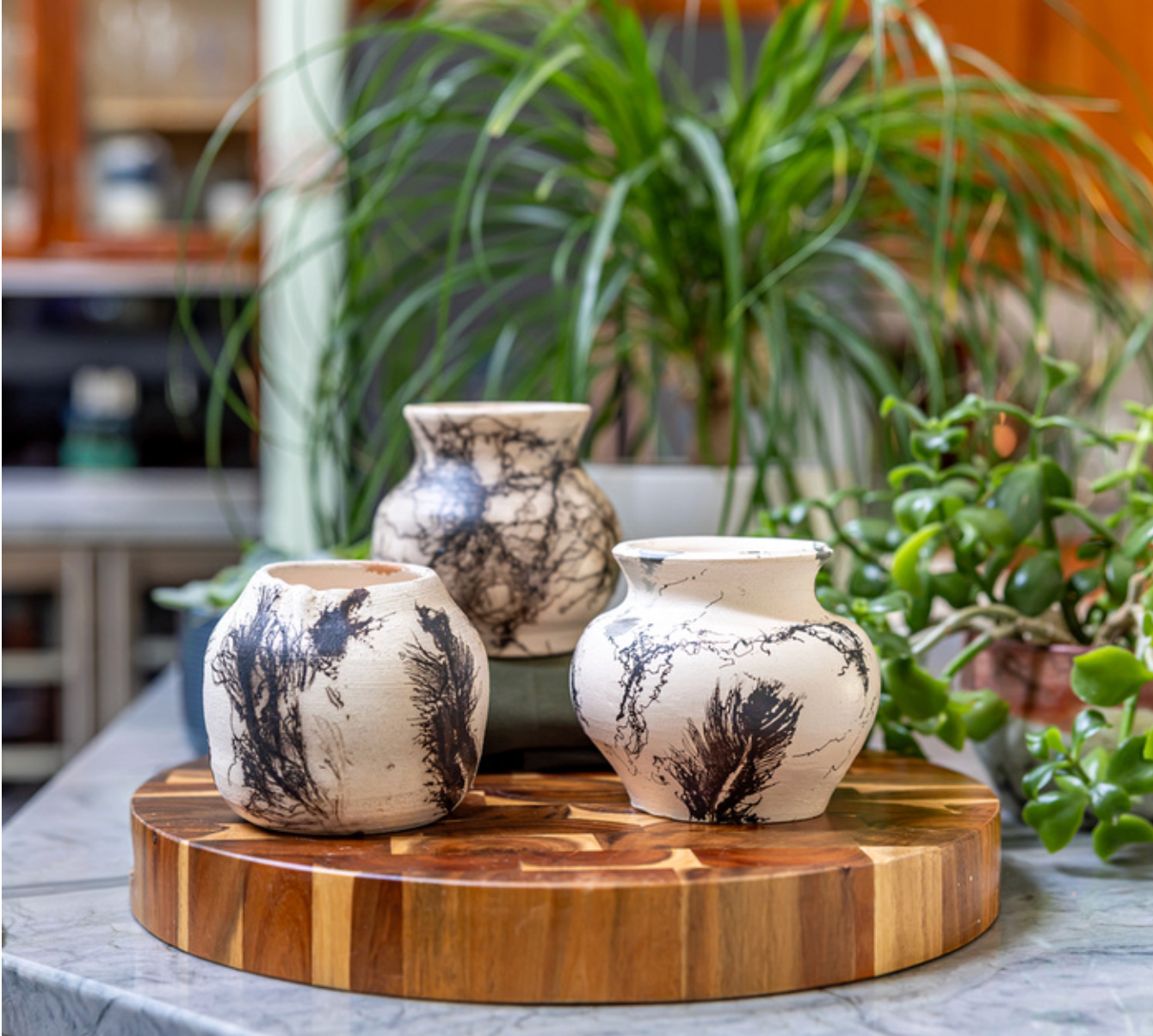 Smoke Signals ~ Raku-Fired Vase