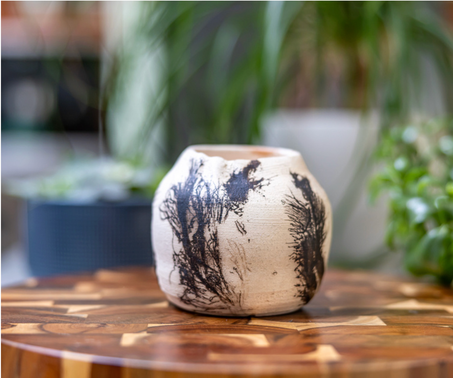 Smoke Signals ~ Raku-Fired Vase