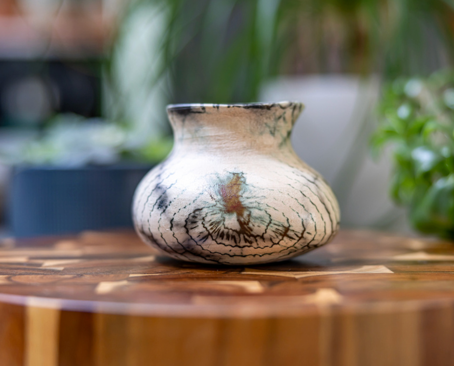 Ember Echo ~ Raku-Fired Vase