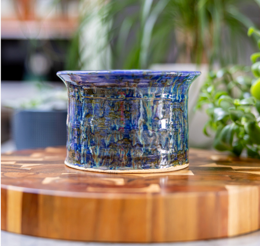 Ocean ~ Glazed Salt Cellar