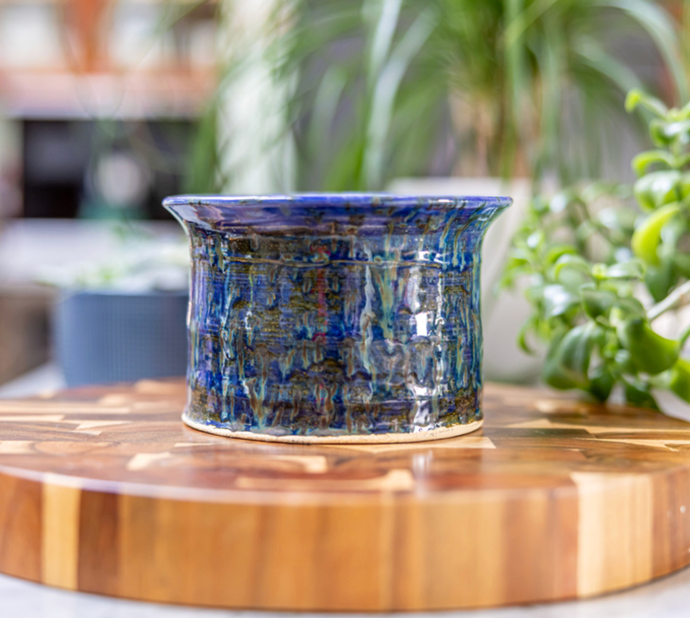 Ocean ~ Glazed Salt Cellar