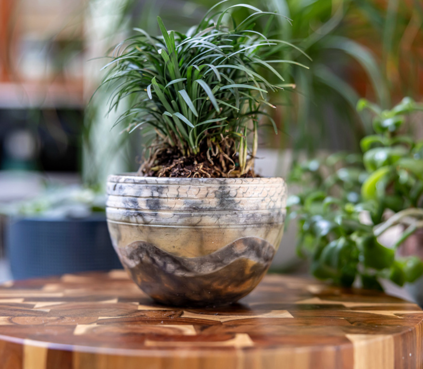 Wave ~ Raku-Fired Planter